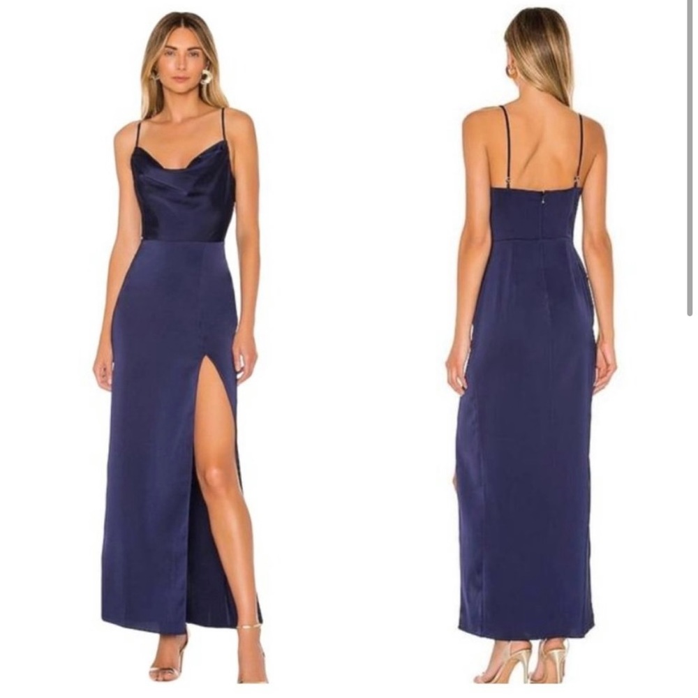 NBD Lila Gown in Blueberry Medium
